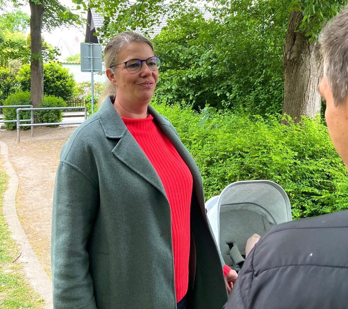 Auch die SPD-Bürgermeisterkandidatin Henrike Diestelhorst war vor Ort.. Auch die SPD-Bürgermeisterkandidatin Henrike Diestelhorst war vor Ort..