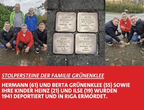 Stolpersteine der Familie Grünenklee glänzen wieder