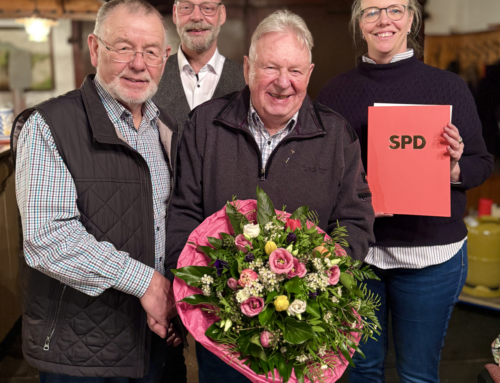 Ehrung von Dieter Langenbruch für 50-jährige aktive Mitgliedschaft in der SPD
