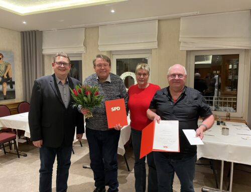 Für 40 Jahre SPD Mitgliedschaft geehrt