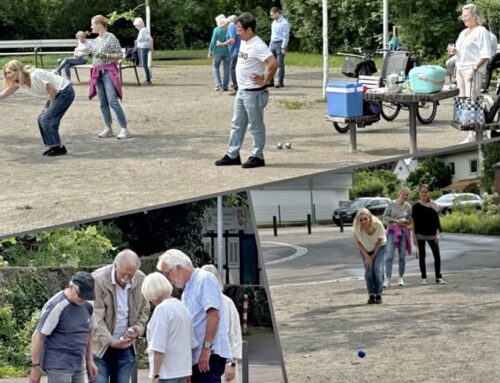 Gemeinsam Boule spielen und ins Gespräch kommen